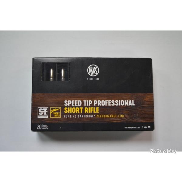 1 BOITE DE 20 MUNITIONS RWS 30-06 SPEEDTIP PROFESSIONAL SHORT RIFLE  10.7G/165 GR NEUVE