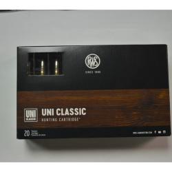 1 BOITE DE 20 MUNITIONS RWS CALIBRE 30-06 UNI CLASSIC 11.7G/180GR NEUVE