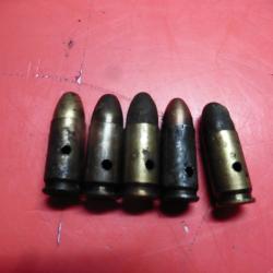 lot de 5 balles 9mm neutralis&eacute;es