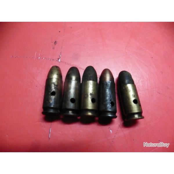 lot de 5 balles 9mm neutralis�es