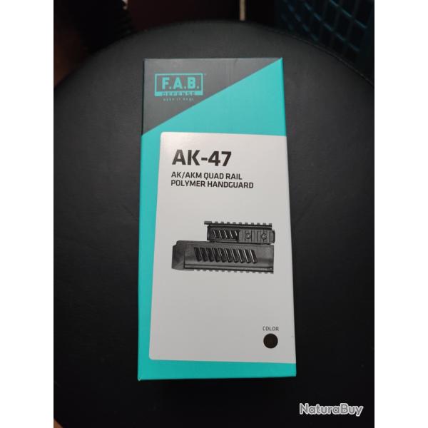 Garde main 4 rails FAB Defense AK/AKM noir