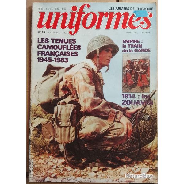 Uniformes n� 75 -1983-  zouaves 1914