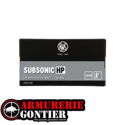 Munitions RWS 22lr Subsonique HP Field Line