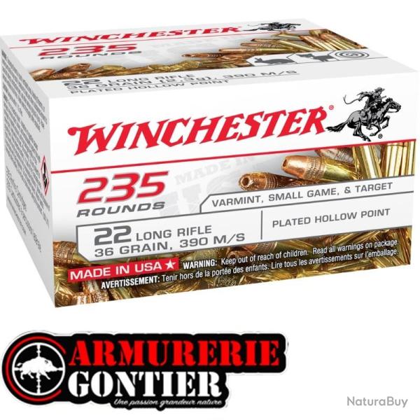 Munitions WINCHESTER Super X Copper Plated Calibre 22lr X235