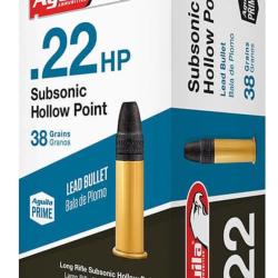 Munitions AGUILA SUBSONIC HOLLOW POINT 22 lr X50