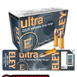 Munitions ELEY ultra Extreme Long Range .22LR 40gr / 2,59g