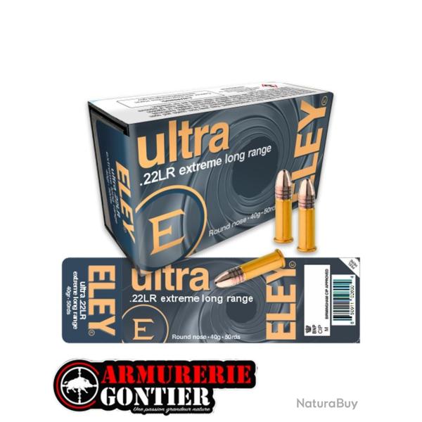 Munitions ELEY ultra Extreme Long Range .22LR 40gr / 2,59g