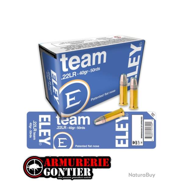 Munitions ELEY team.22LR 40gr / 2,59g
