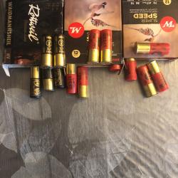 3 boites de 10 cartouches   cal 12 pl2 winchester,rottweil