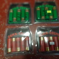 20 cartouches gomme calibre 12/67