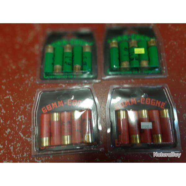 20 cartouches gomme calibre 12/67