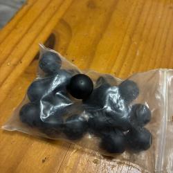 Lot 20 balle caoutchouc gomme cogne alarme