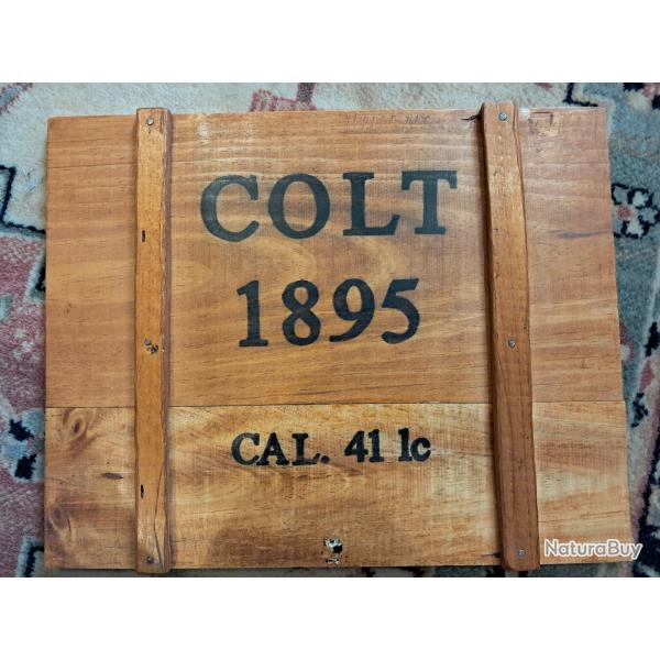 Couvercle bois caisse colt 1895
