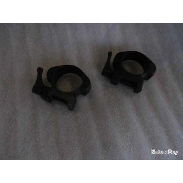 Montage bas acier pour embases Weaver/rail Picatinny colliers diam�tre 30mm