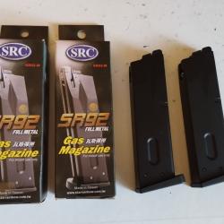 Pack 2 chargeurs GBB pour Beretta 92