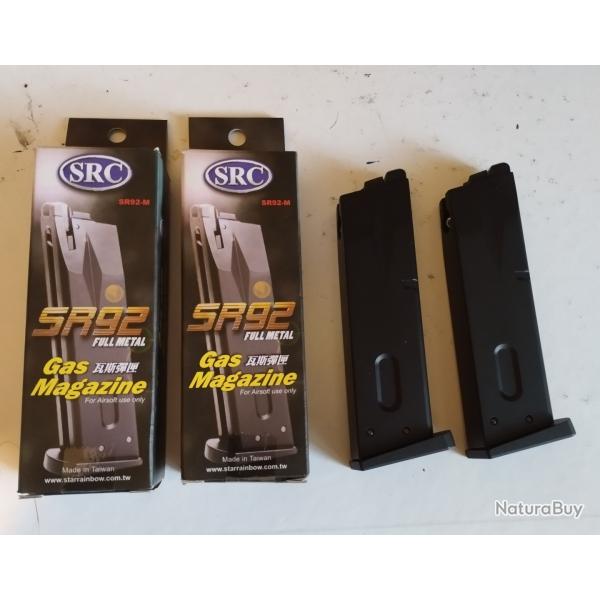 Pack 2 chargeurs GBB pour Beretta 92