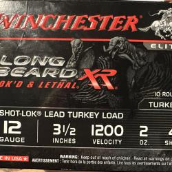 Cartouches Winchester 12/89 _plomb 4_56grs_