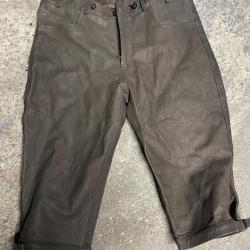 Knickers-pantalon court de Chasse Cuir Homme Marron Taille 56-58 (NEUF) r&eacute;glable