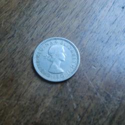 monnaie six pence &eacute;lisabeth II  1961