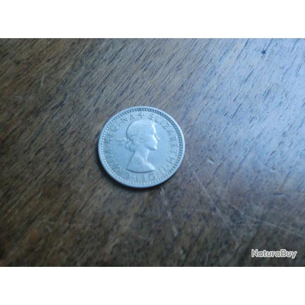 monnaie six pence �lisabeth II  1961