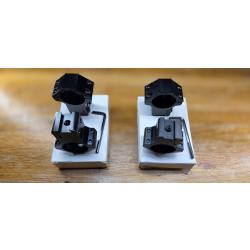 lot de colliers de montage lunette diam&egrave;tre 25.4mm rail de 11 mm