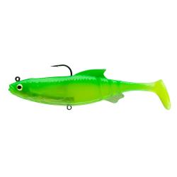 Leurre souple DAIWA prorex lazy ghost lime chart 12cm