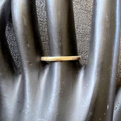 Anneau en or jaune 18 carats - taille 58 - bague - alliance