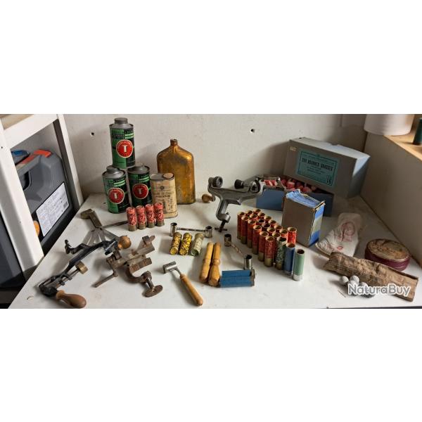 Collection vieilles cartouches et accessoires