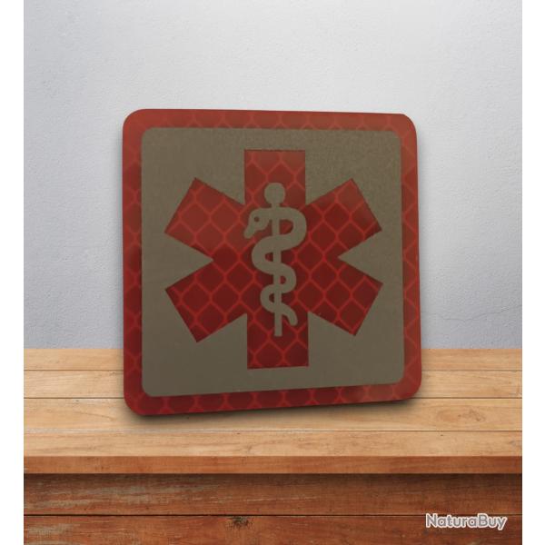 ecusson PVC patch rescue m�dical 5/5CM scratch velcro