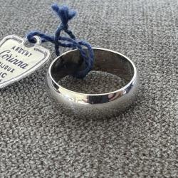 Anneau neuf argent massif - taille 53