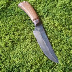 Razoback outdoor co Snake River, camp knife forg&eacute; , custom