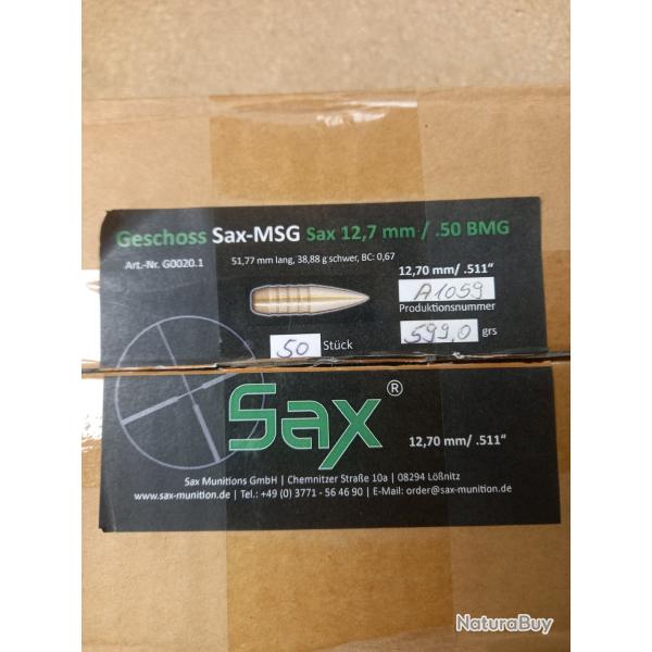 ogives SAX .511 MSG-SL