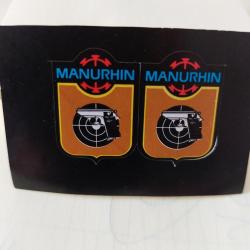 VEND PLANCHE DE 2 MINI AUTOCOLLANT MANURHIN