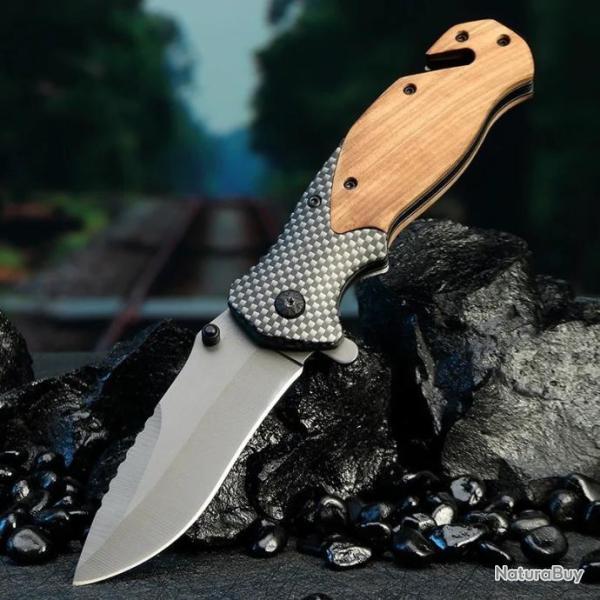 Couteau � ouverture assist�e multi fonction 20cm ench�re