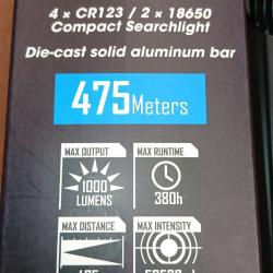 NITECORE EC4GT1000 LUMENS