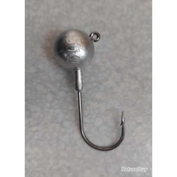 Lot de 10 t�tes plomb�es 100g 8/0