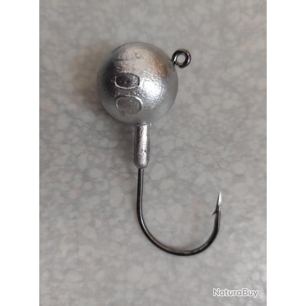 Lot de 10 t�tes plomb�es 100g 7/0