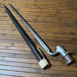 BA&Iuml;ONNETTE ENFIELD M-1853 SALTER DOUILLE MODIFI&Eacute; AVEC FOURREAU BELLE &Eacute;TAT