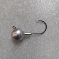 Lot de 10 t&ecirc;tes plomb&eacute;es 80g 7/0