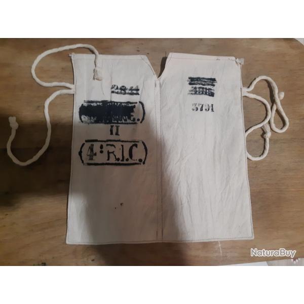 WW1 Sachet � Vivres tamponn� matricul� du 4�me R.I.C. TOULON 1914