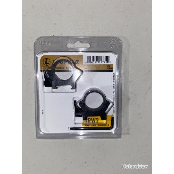 JEU DE COLLIER LEUPOLD QRW2 25,4 MM  BAS MATTE