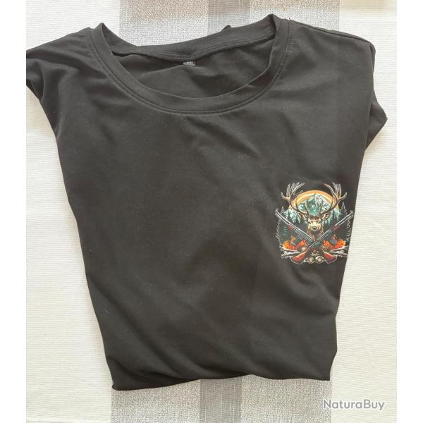 MAILLOT - TEE SHIRT NOIR - TAILLE XXL - SANS PRIX DE R�SERVE