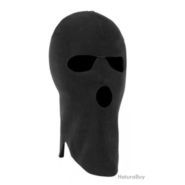 Cagoule 3 trous Micro-Polaire - Noir