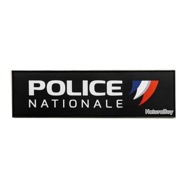 Bandeau d'identification PVC - Police Nationale 3 x 11 cm