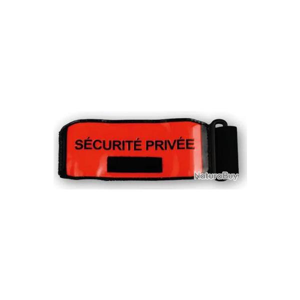 Brassard s�curit� priv�e orange avec emplacement RIO GK Pro