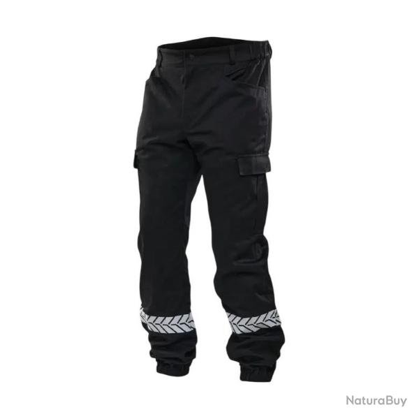 Pantalon S�curit� Priv�e avec bandes r�fl�chissantes HV GK Pro Noir