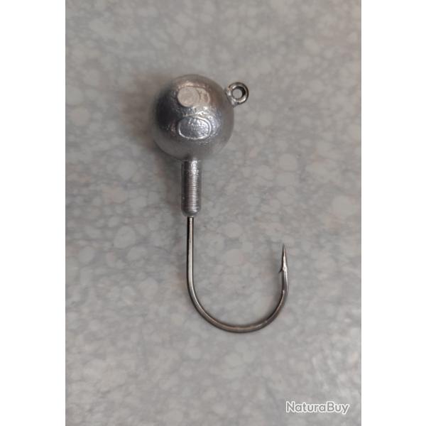 Lot de 10 t�tes plomb�es 60g 7/0