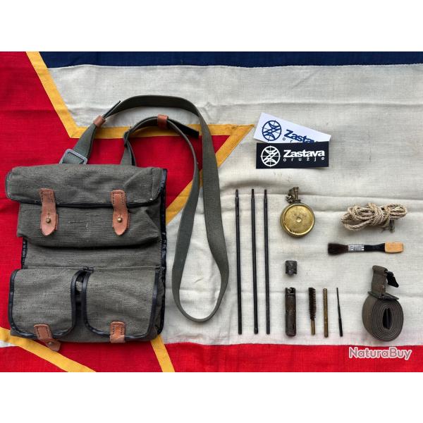Ensemble Sacoche Porte-chargeurs, Sangle et Accessoires d'entretien d'origine pour ZASTAVA M76 - JNA
