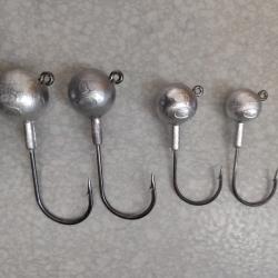 Lot de 12 t&ecirc;tes plomb&eacute;es 40g 60g 80g 100g 3 de chaque