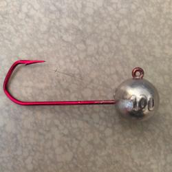 Lot de 4 t&ecirc;tes plomb&eacute;es 100g 10/0